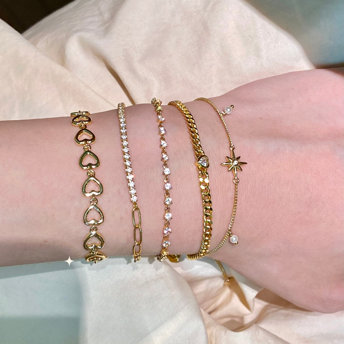 Celestial Eight-Star Pearl Bracelet