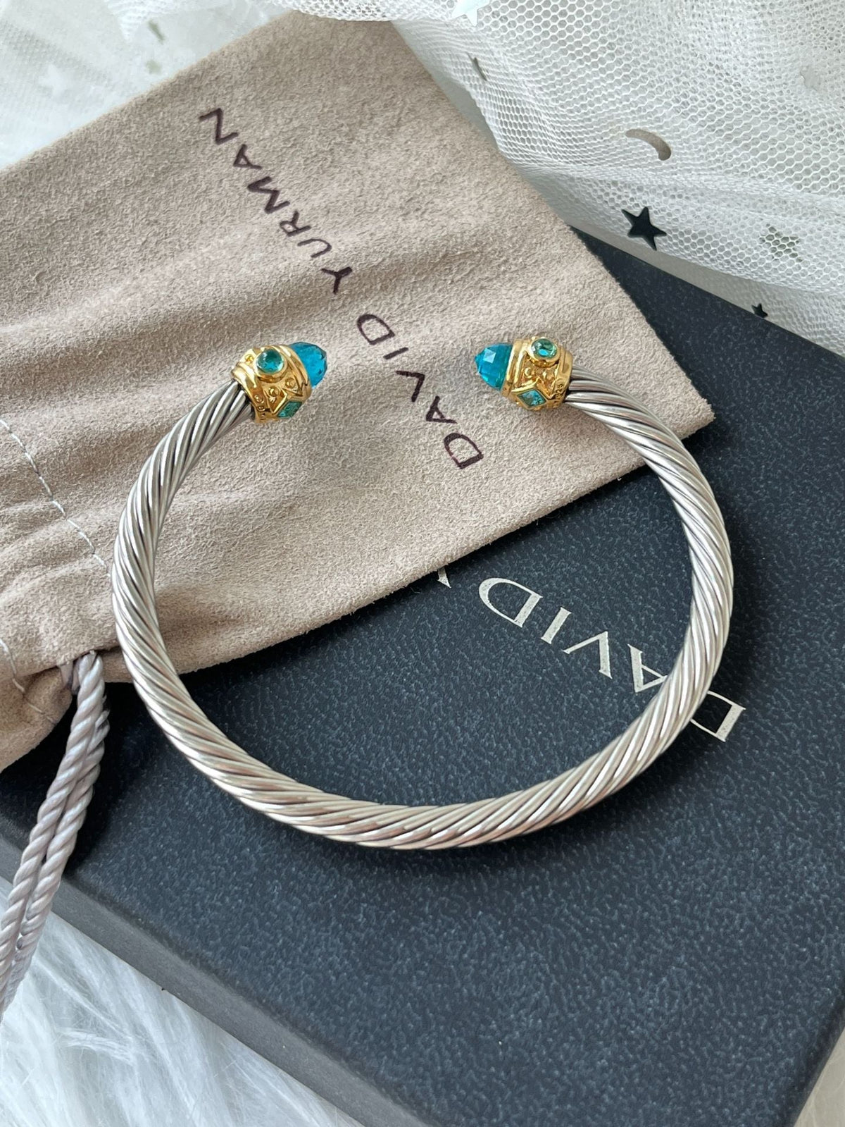 David Yurman Color Diamond Open Bangle