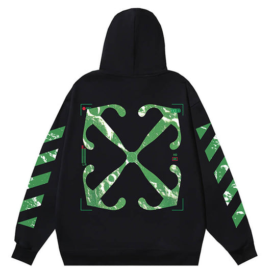 OFF-WHITE moon Camera Arrow Skate Hoodie