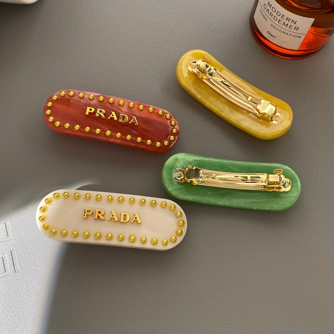 Prada Colorful Hair Clip (5pcs Total)