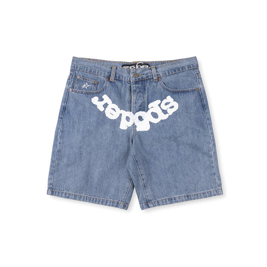 Sp5der OG Logo Denim Short