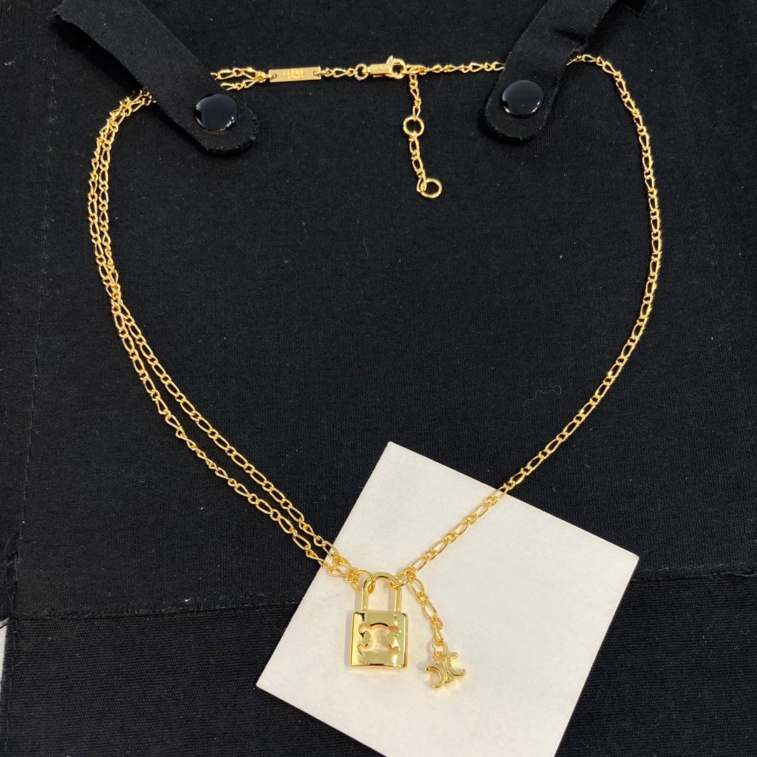 Celine Triumphal Arch Pendant Necklace
