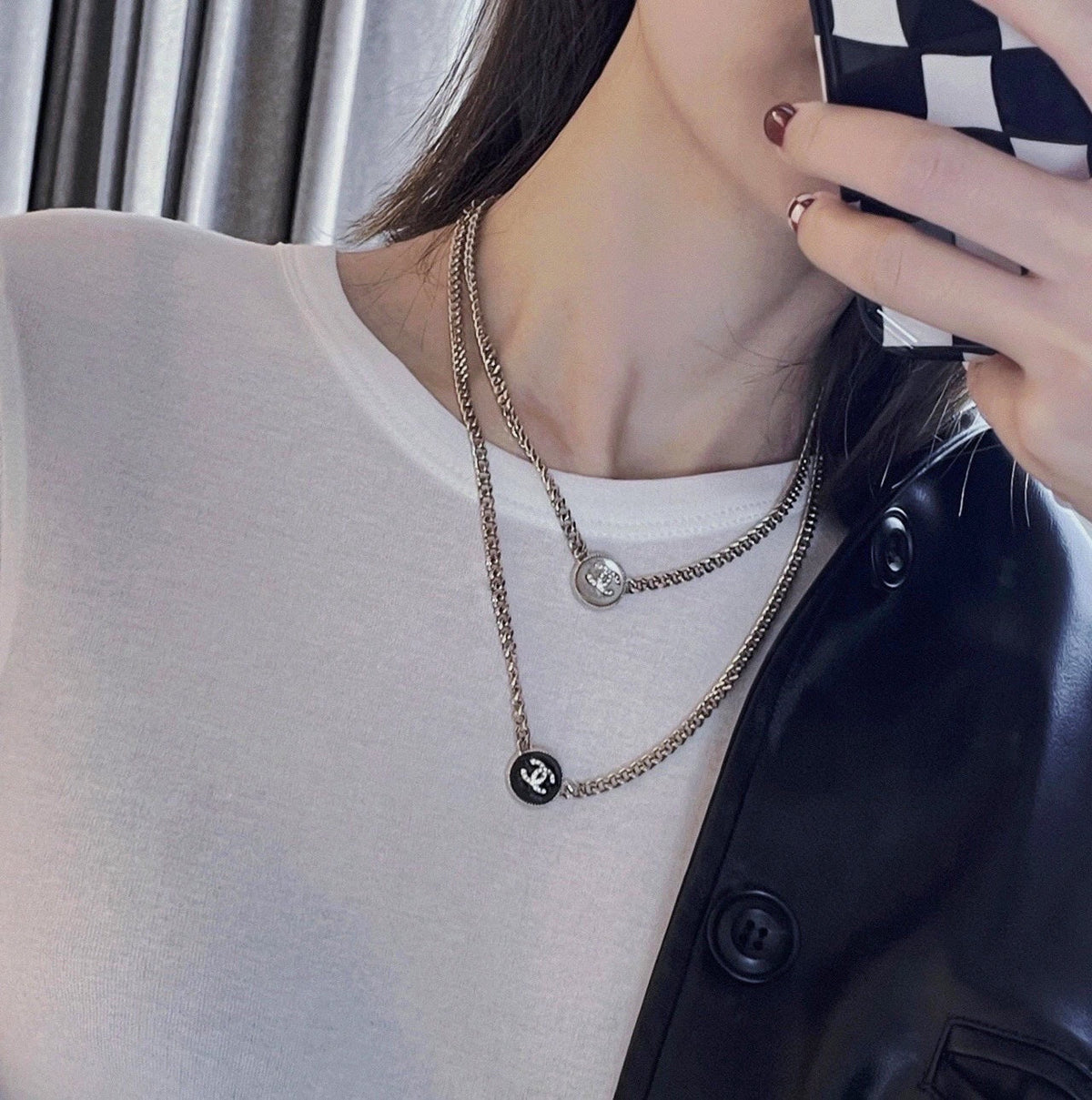 Chanel Button Necklace