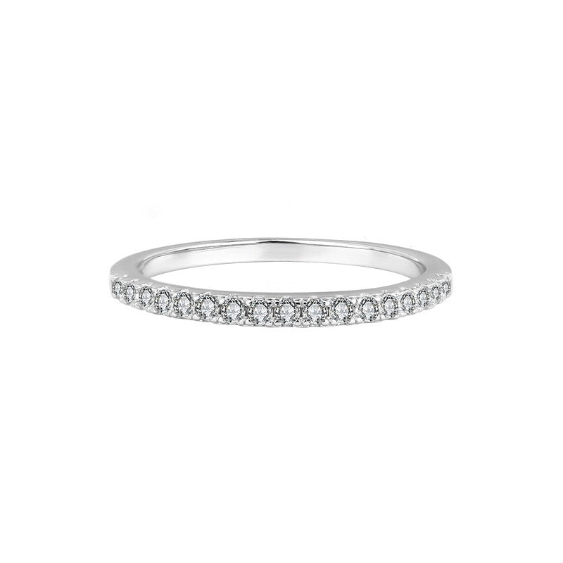 Moissanite Stacking Band
