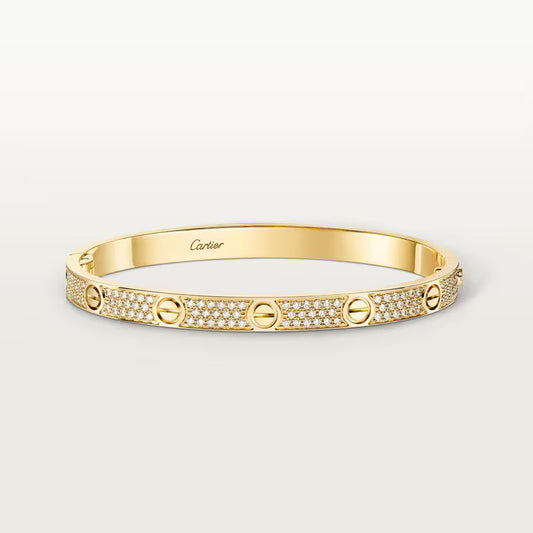 Cartier LOVE Bracelet, Medium Model, Paved
