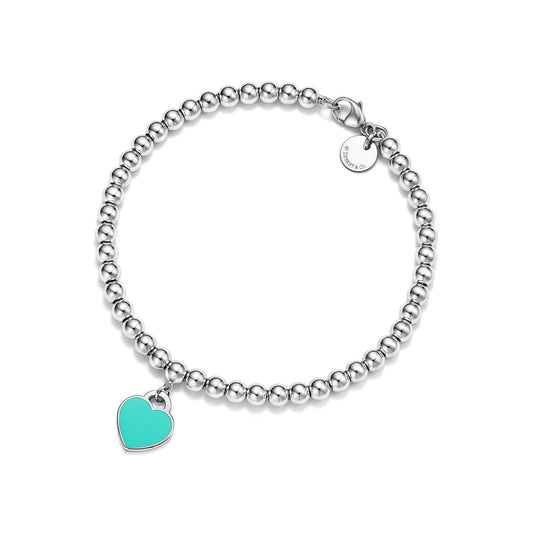 Tiffany Return to Tiffany Heart Tag Bead Bracelet