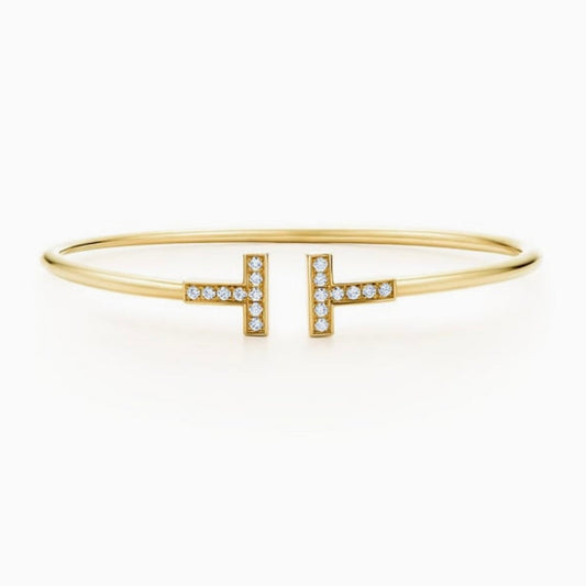 Tiffany T Diamond Wire Bracelet