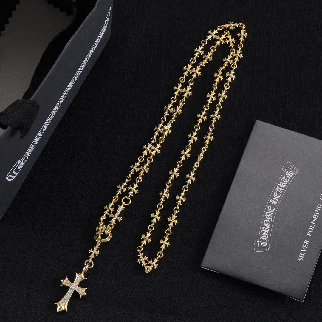 Chrome Hearts Plain Diamond Necklace