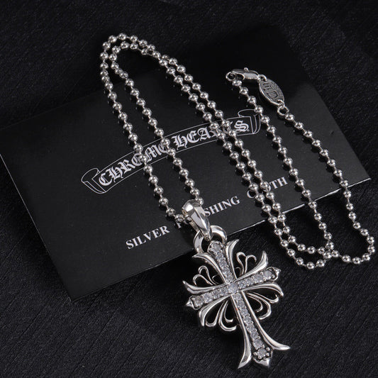Chrome Hearts Diamond Pendant Necklace
