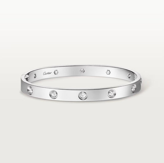 Cartier Love Bracelet, Classic Model, 10 Diamonds