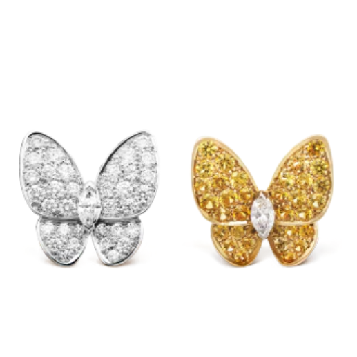Two Butterfly Earrings