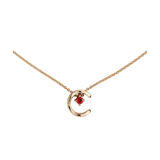 Chanel Coco Necklace Ruby Beige Gold