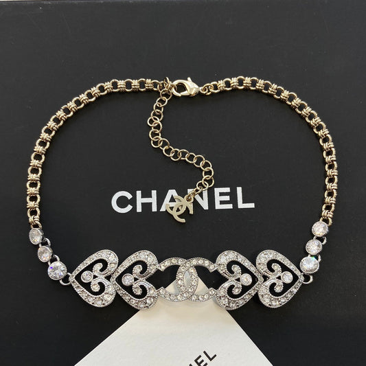 Chanel Heart Diamond Choker