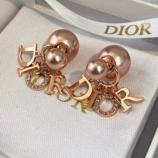 Dior Pink Pearl Earrings