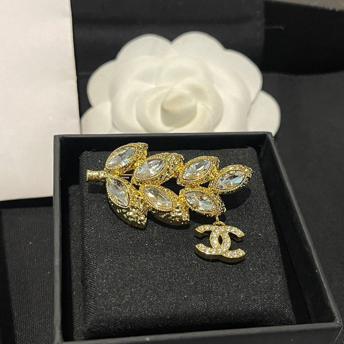 Chanel Leaf Brooch