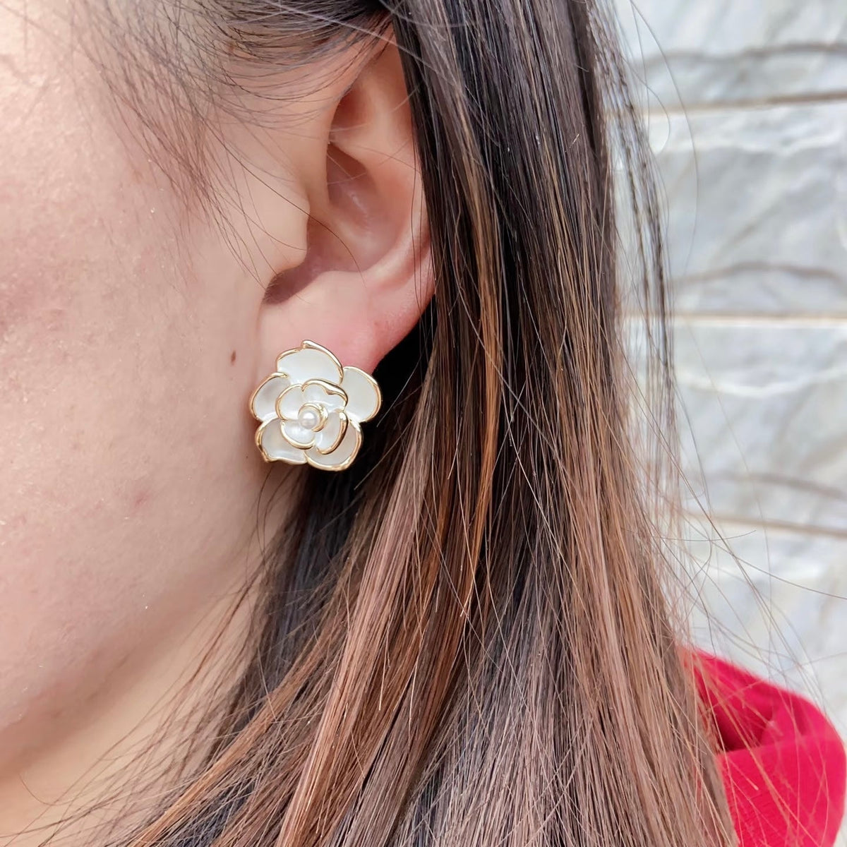 Chanel Camellia Earrings