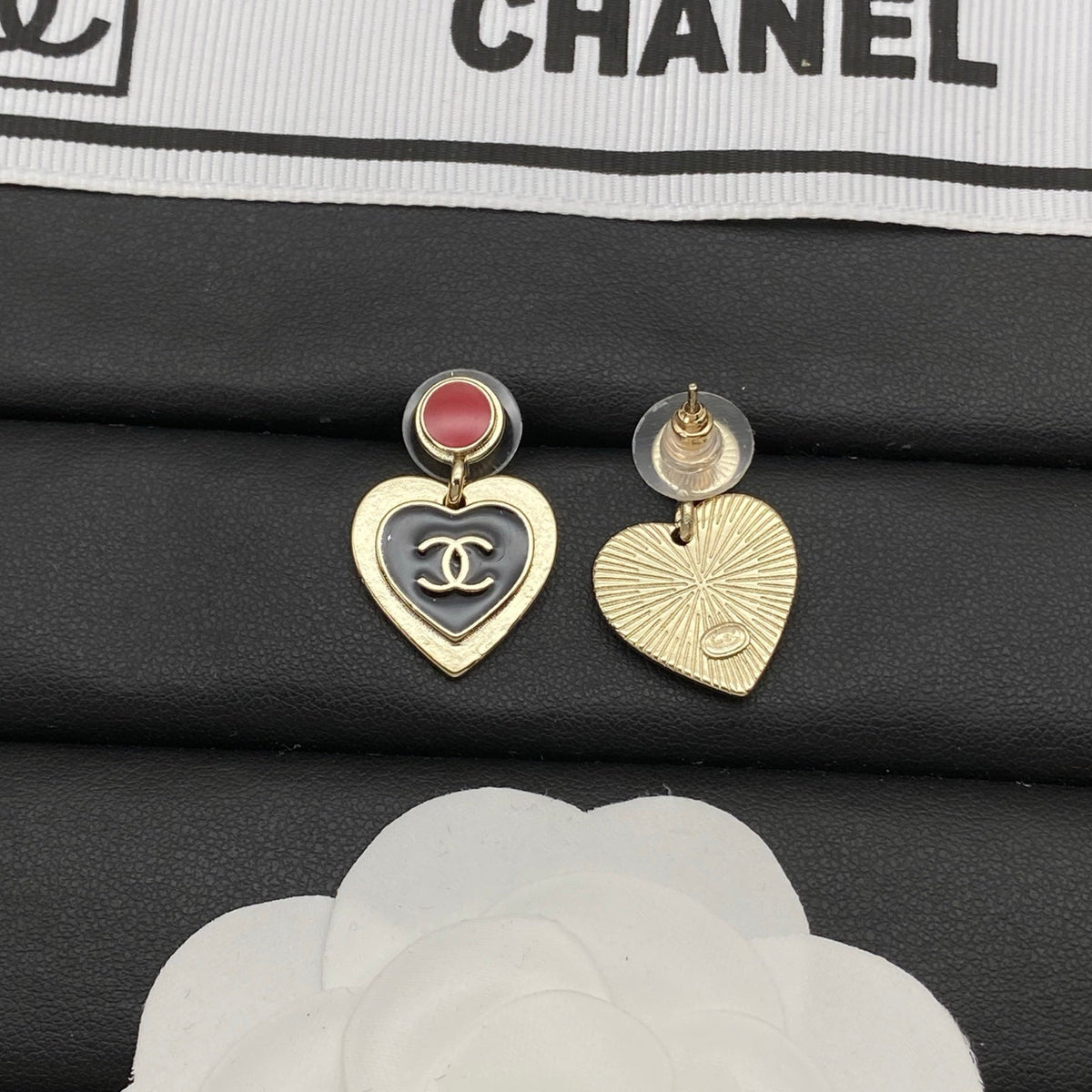 Chanel Heart Earrings